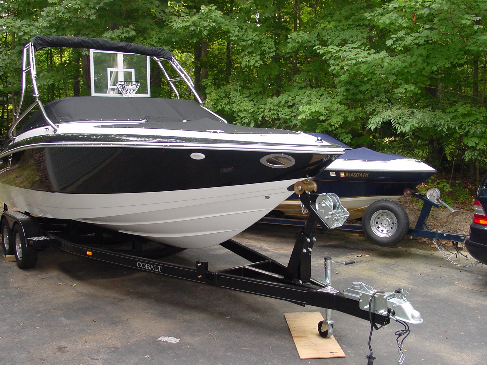The Cobalt 240 next to the smaller Bryant