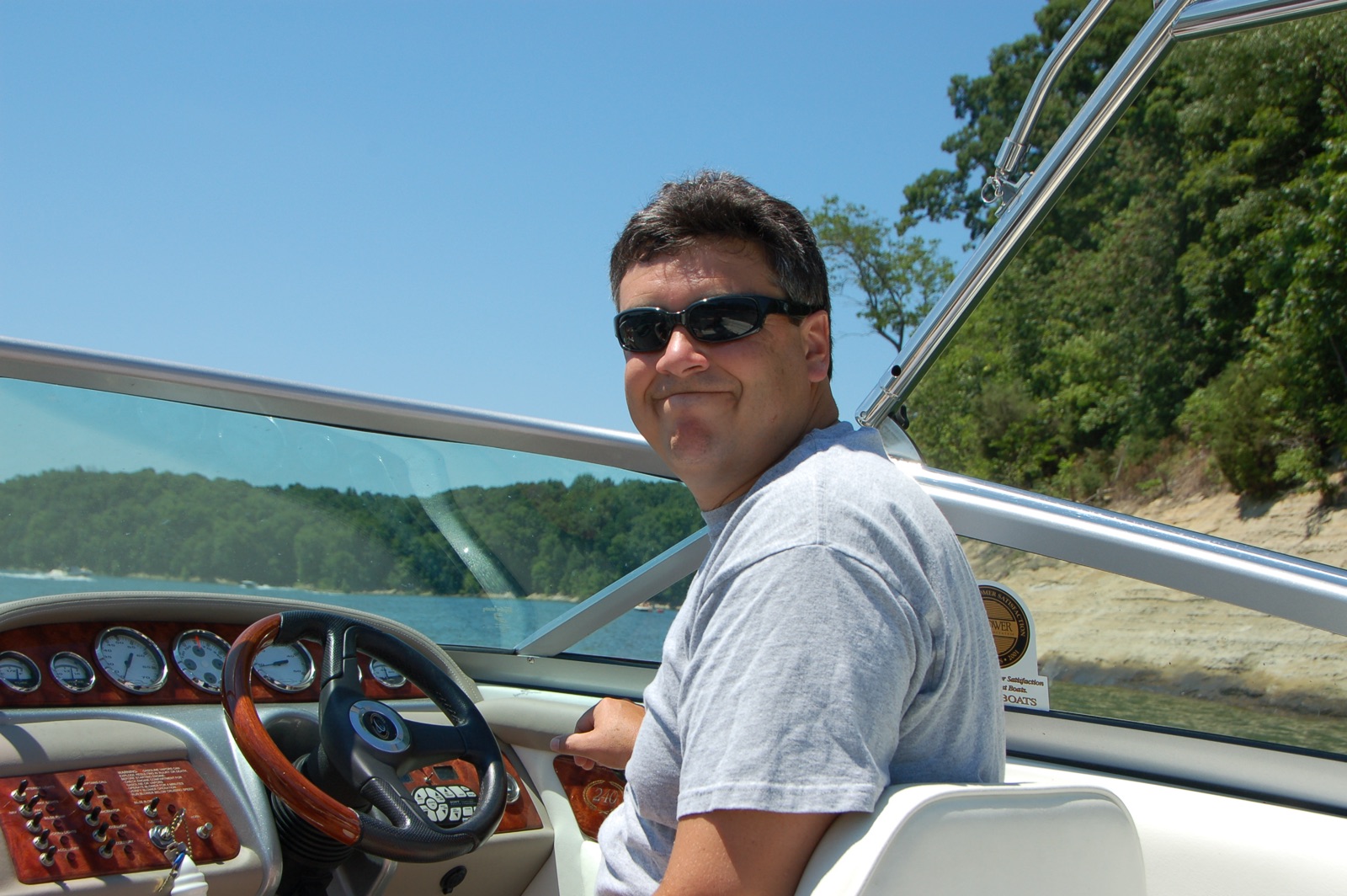 Eric driving the Cobalt